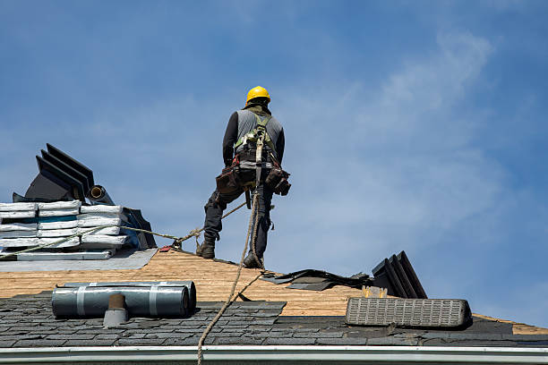 Professional Gutter Installation technician working in Steinauer, NE